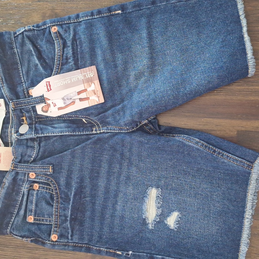 Levi's  Blue Denim Shorts